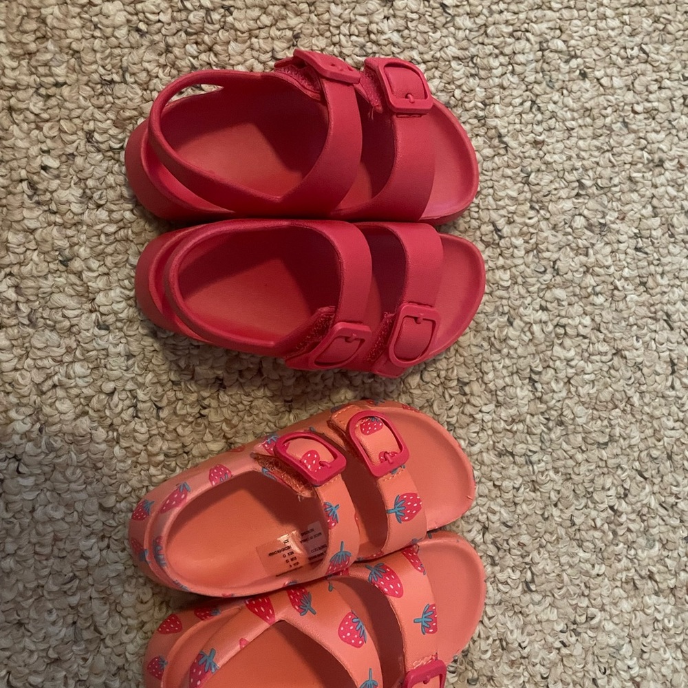 Kids' Red and Orange Sandals